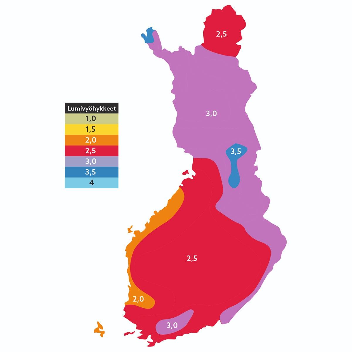 Snozon Finland Karta