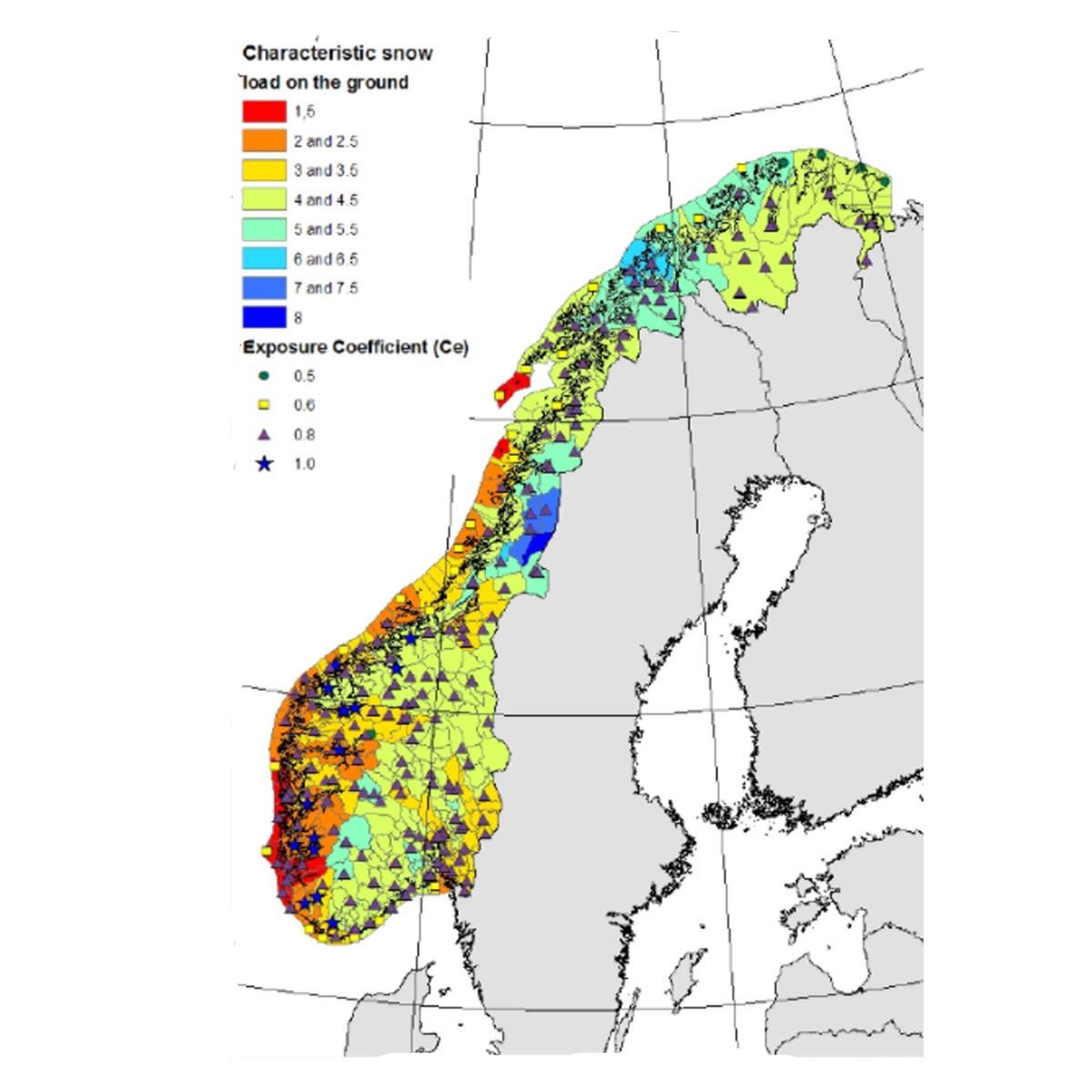 Snozon Norge Karta